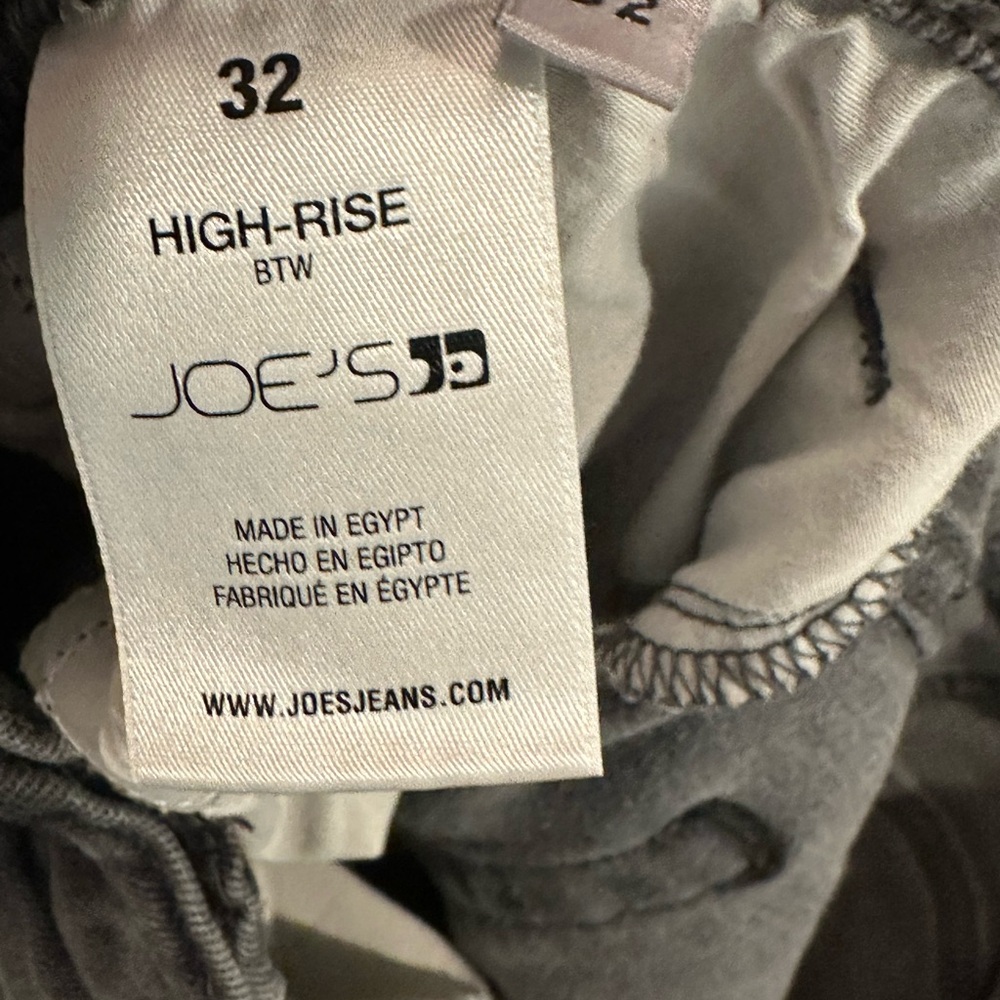 Joe’s Jean Wide-Leg Gray Denim Jeans high Rise - Picture 9 of 10